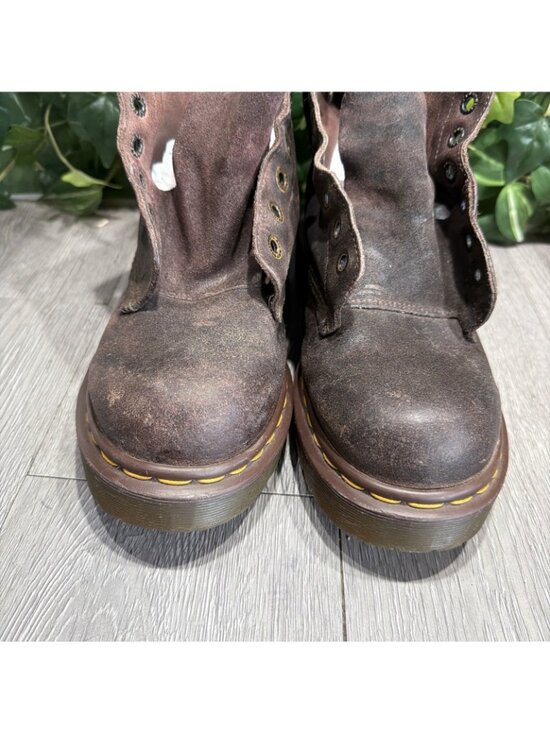 Dr. Martens 8340 England Boots Crazy Horse Brown Lace Up Combat Women Sz 9 US main image 11